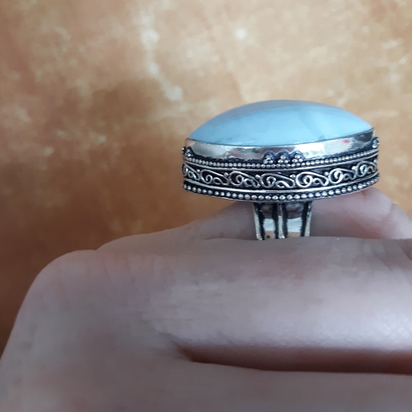 New Owyhee Opal 925 Silver Ring. - Picture 6 of 8